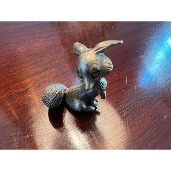 Vintage Pewtie Playmates Pewter Squirrel George Good 1982 - Picture 3 of 4